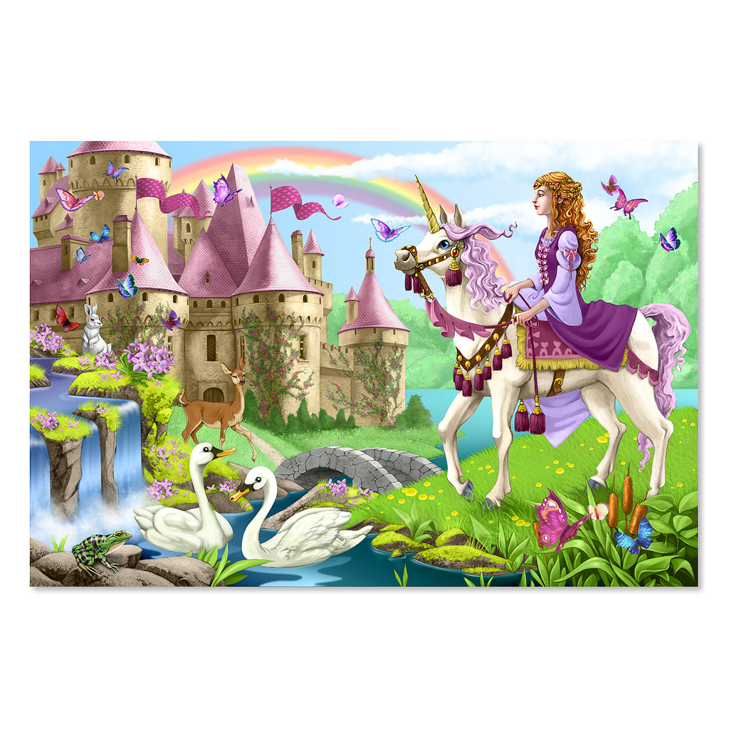 Melissa and Doug Fairy Tale Castle Floor Puzzle: 24 Pcs