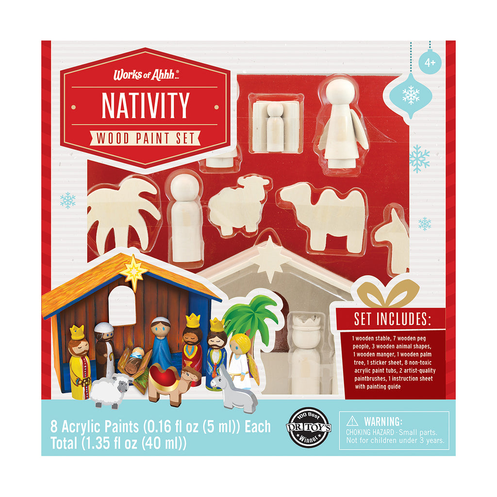 Masterpieces Puzzles Works of Ahhh... Wood Painting Kit - Nativity