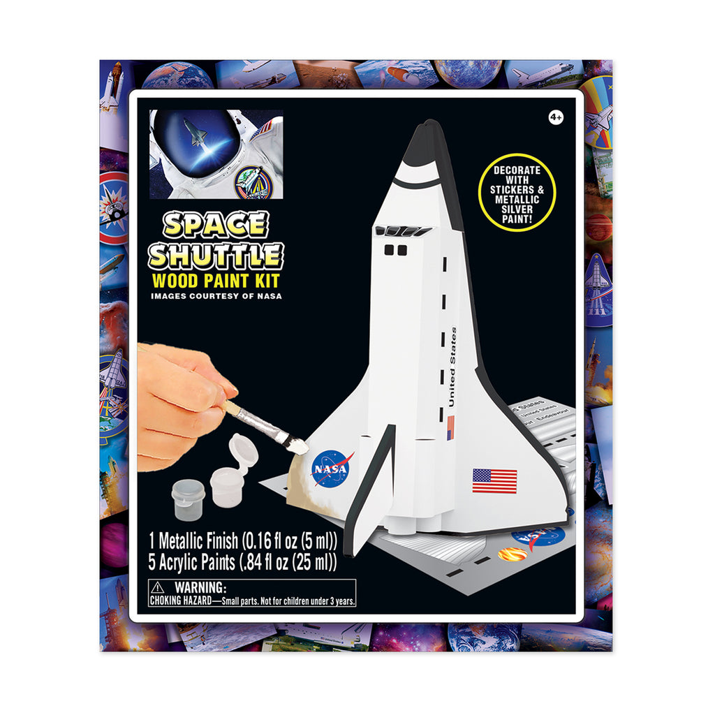 Masterpieces Puzzles Works of Ahhh... Wood Paint Kit - NASA Space Shuttle