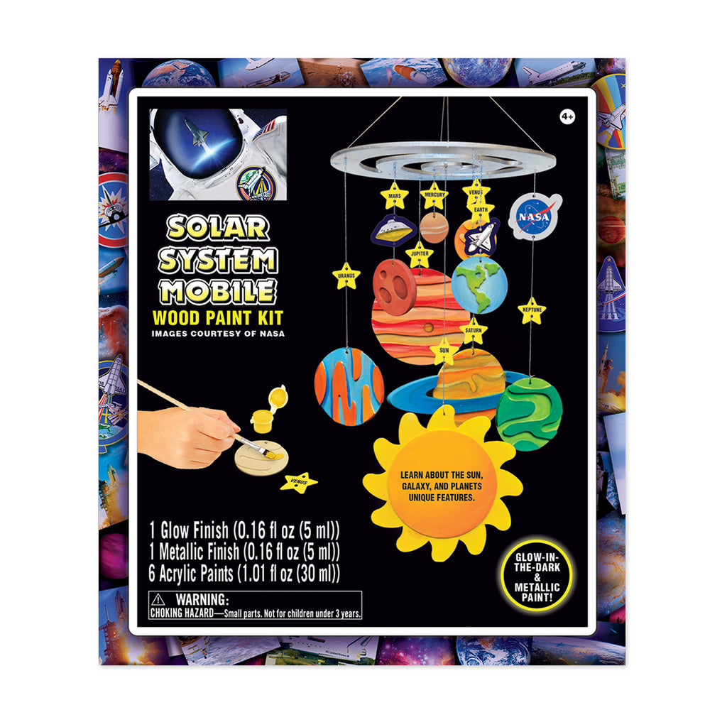 Masterpieces Puzzles Works of Ahhh... Wood Paint Kit - NASA Solar System Mobile