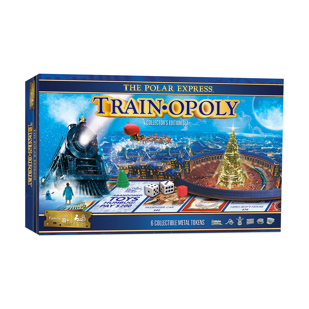 Masterpieces Puzzles The Polar Express - Train-Opoly Collector's Edition Set
