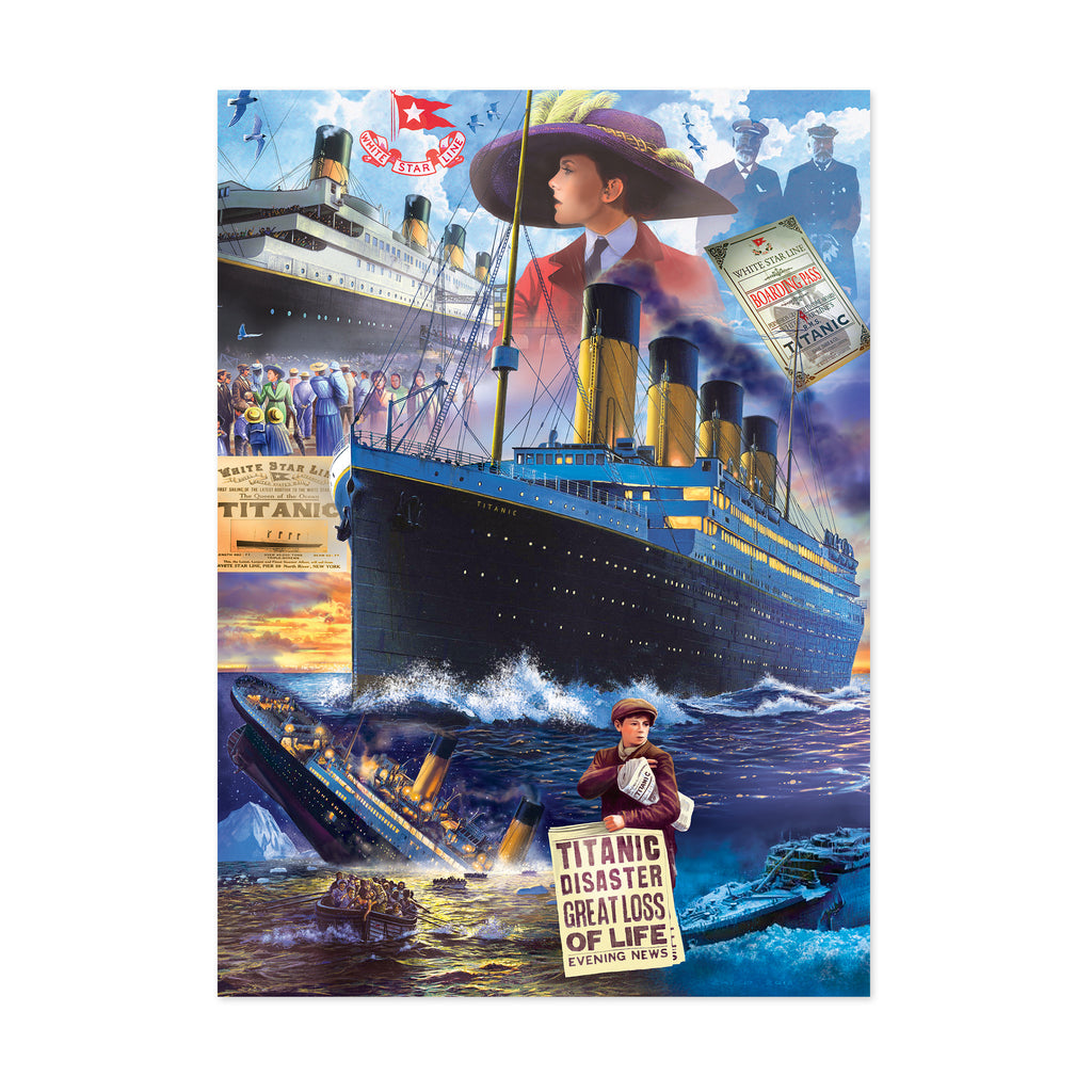 Masterpieces Puzzles The Titanic - Collage Puzzle: 1000 Pcs