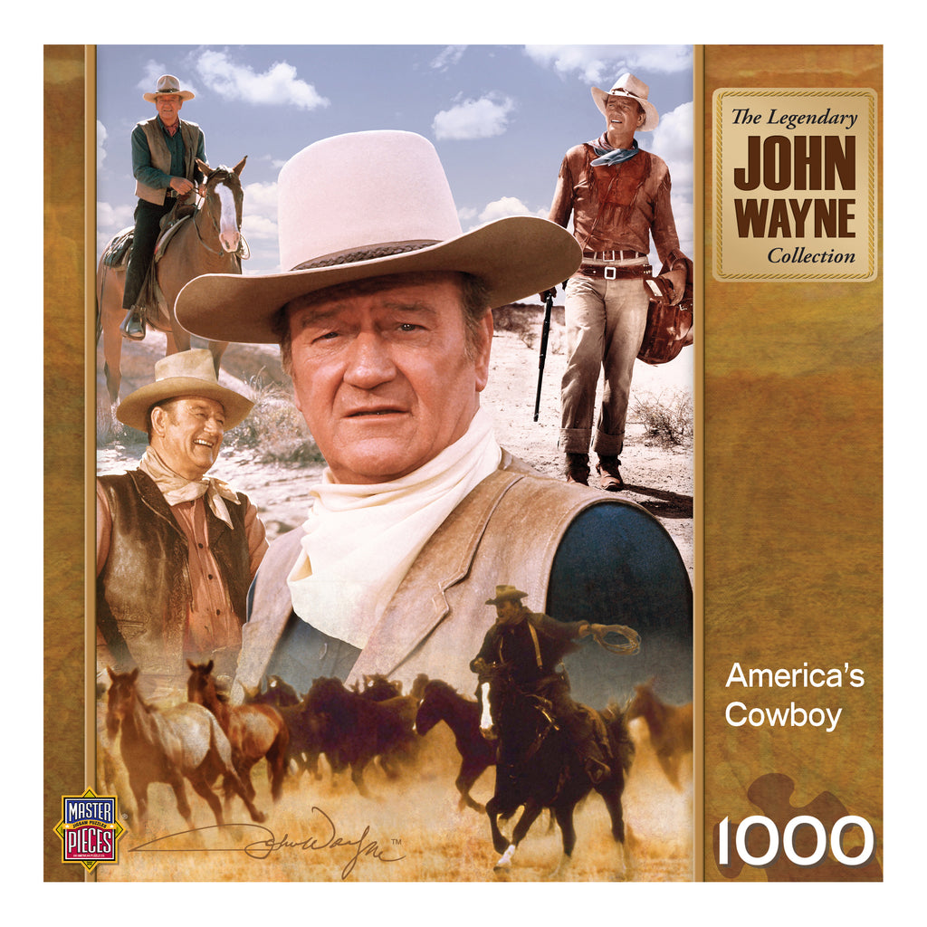 Masterpieces Puzzles John Wayne - America's Cowboy Puzzle: 1000 Pcs