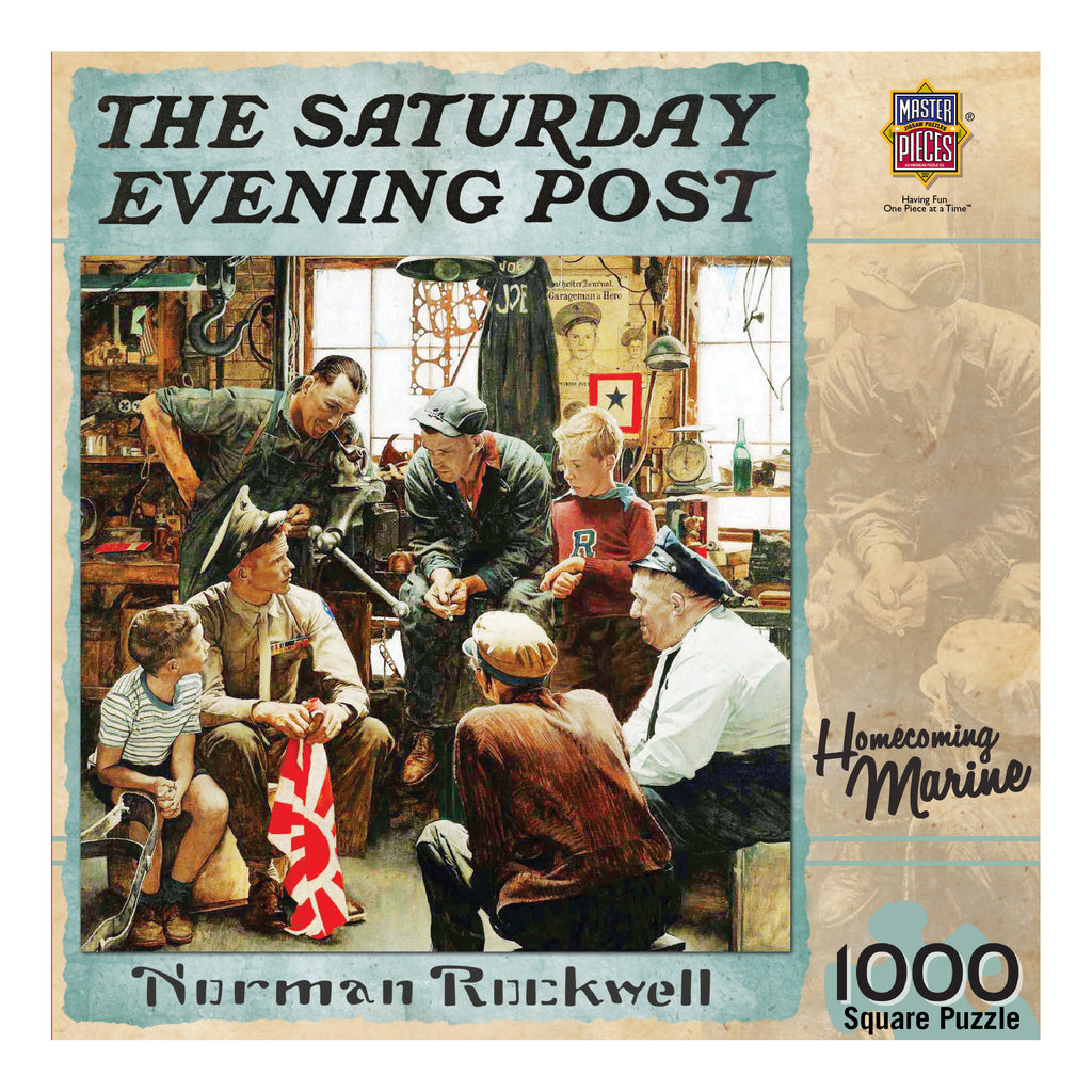 Masterpieces Puzzles The Saturday Evening Post - Homecoming Marine: 1000 Pcs