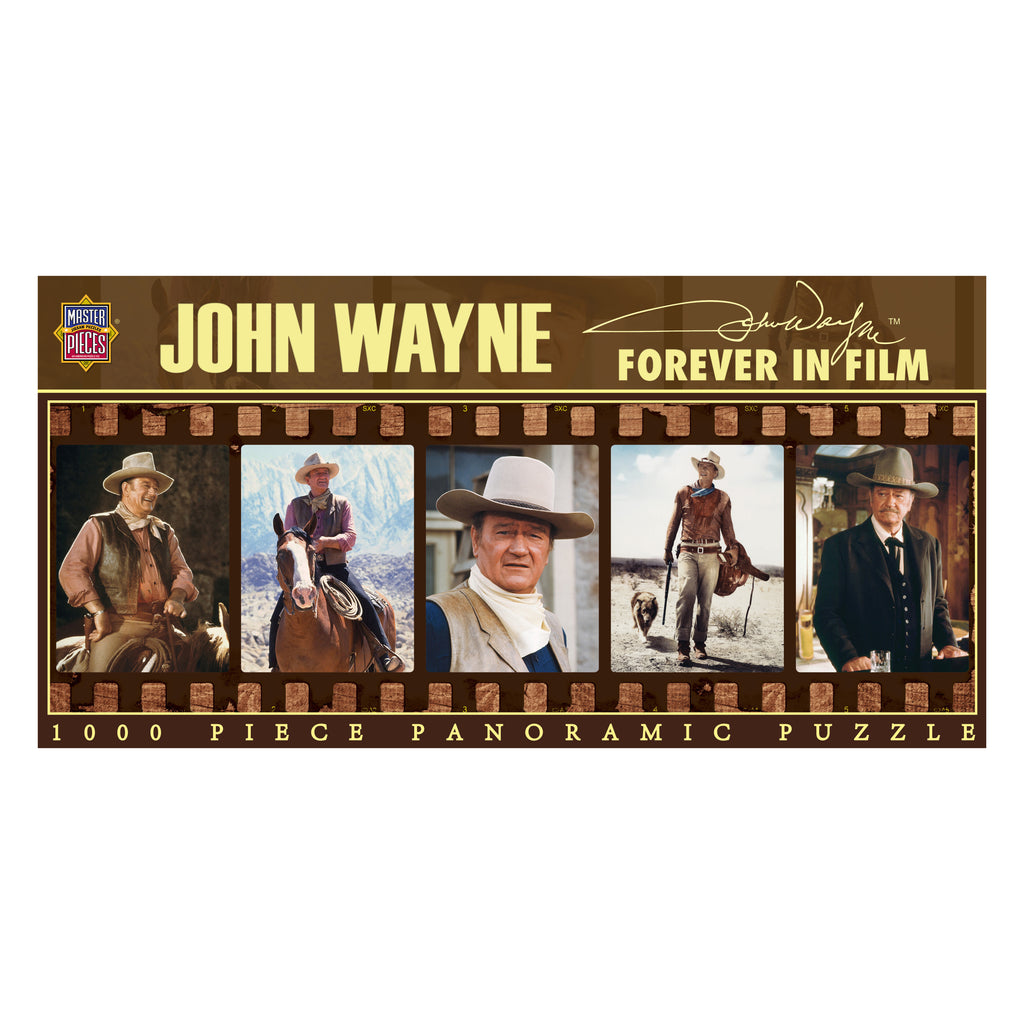 Masterpieces Puzzles John Wayne - Forever in Film Panoramic Puzzle: 1000 Pcs