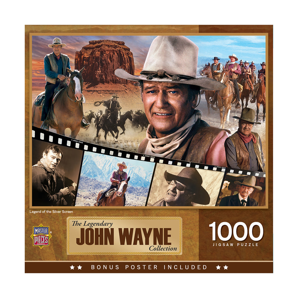 Masterpieces Puzzles John Wayne - Legend of the Silver Screen Puzzle: 1000 Pcs