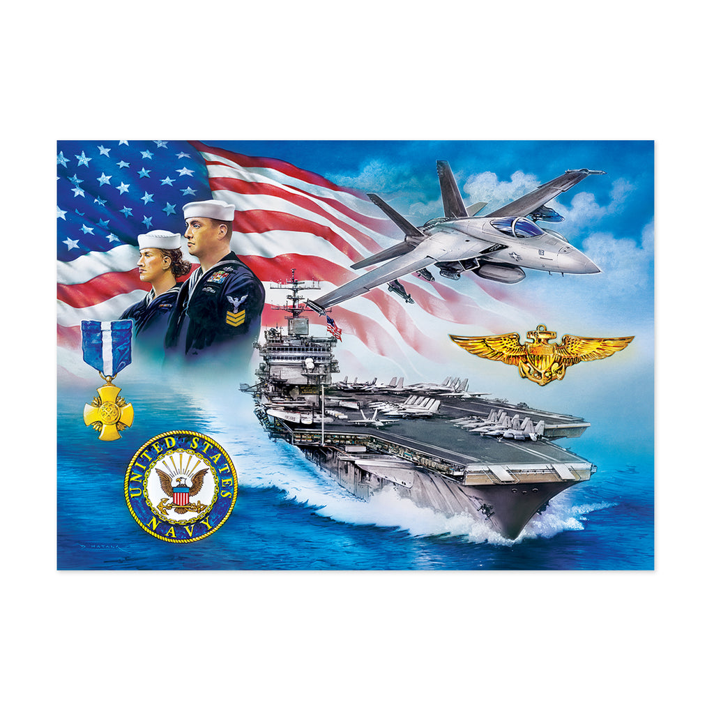 Masterpieces Puzzles America's Navy - Anchors Aweigh: 1000 Pcs