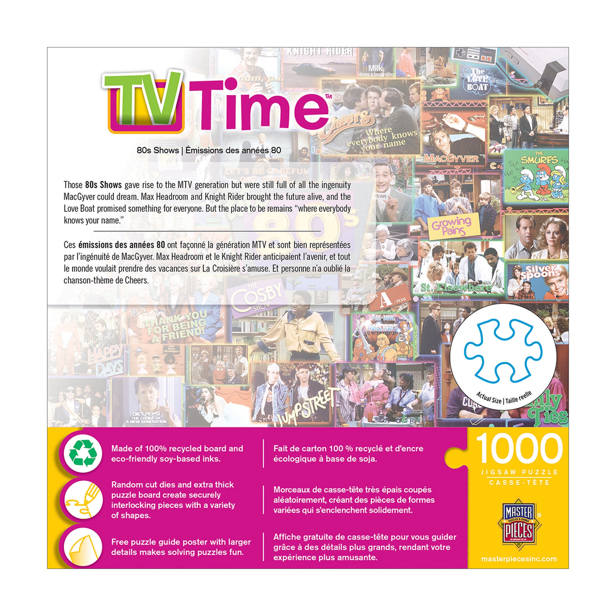 TV Time - 80s Shows: 1000 Pcs | Jigsaw Puzzles | AreYouGame