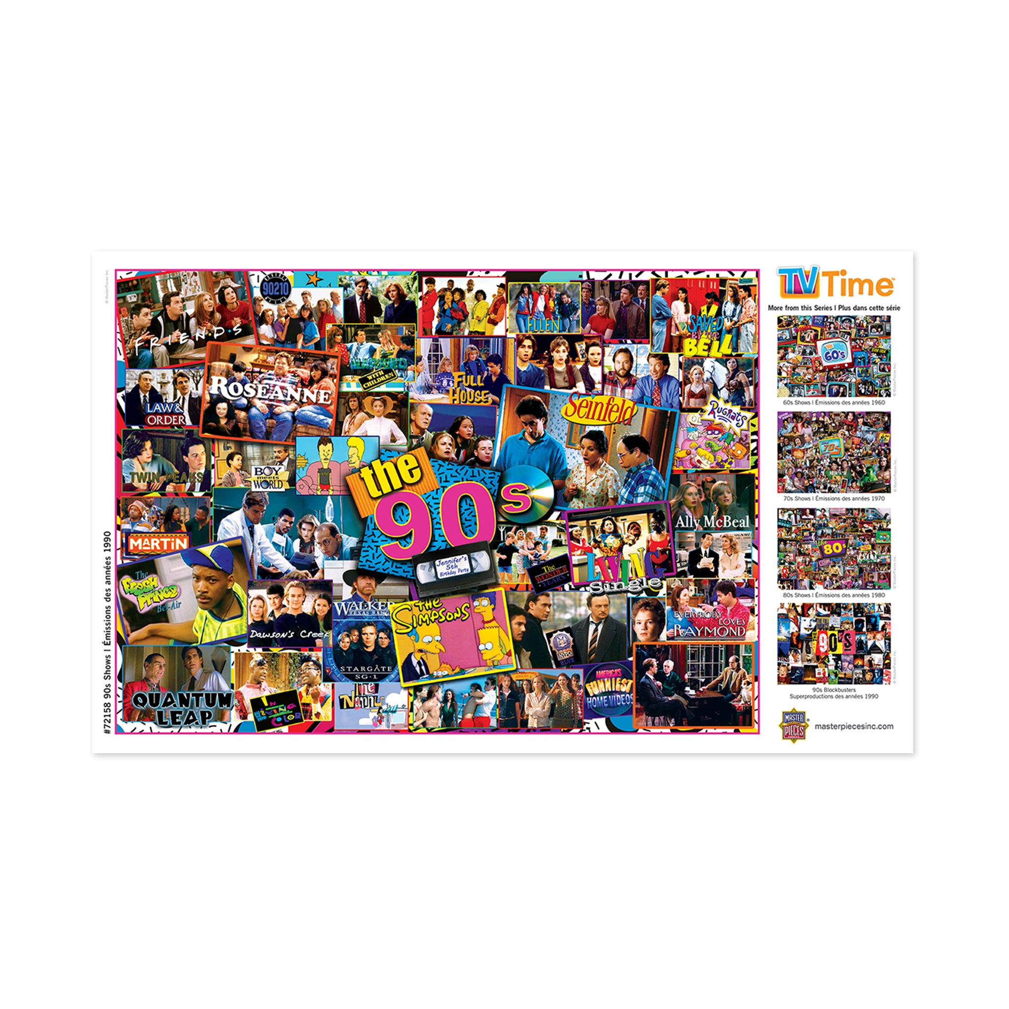 TV Time - 90s Shows: 1000 Pcs | Jigsaw Puzzles | AreYouGame