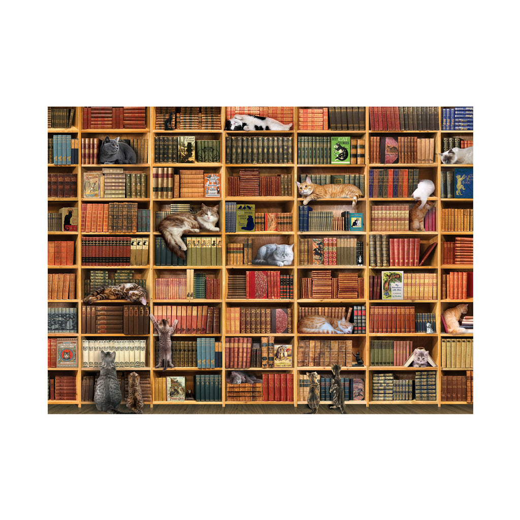Cobble Hill Puzzle Company The Cat Library Puzzle: 1000 Pcs