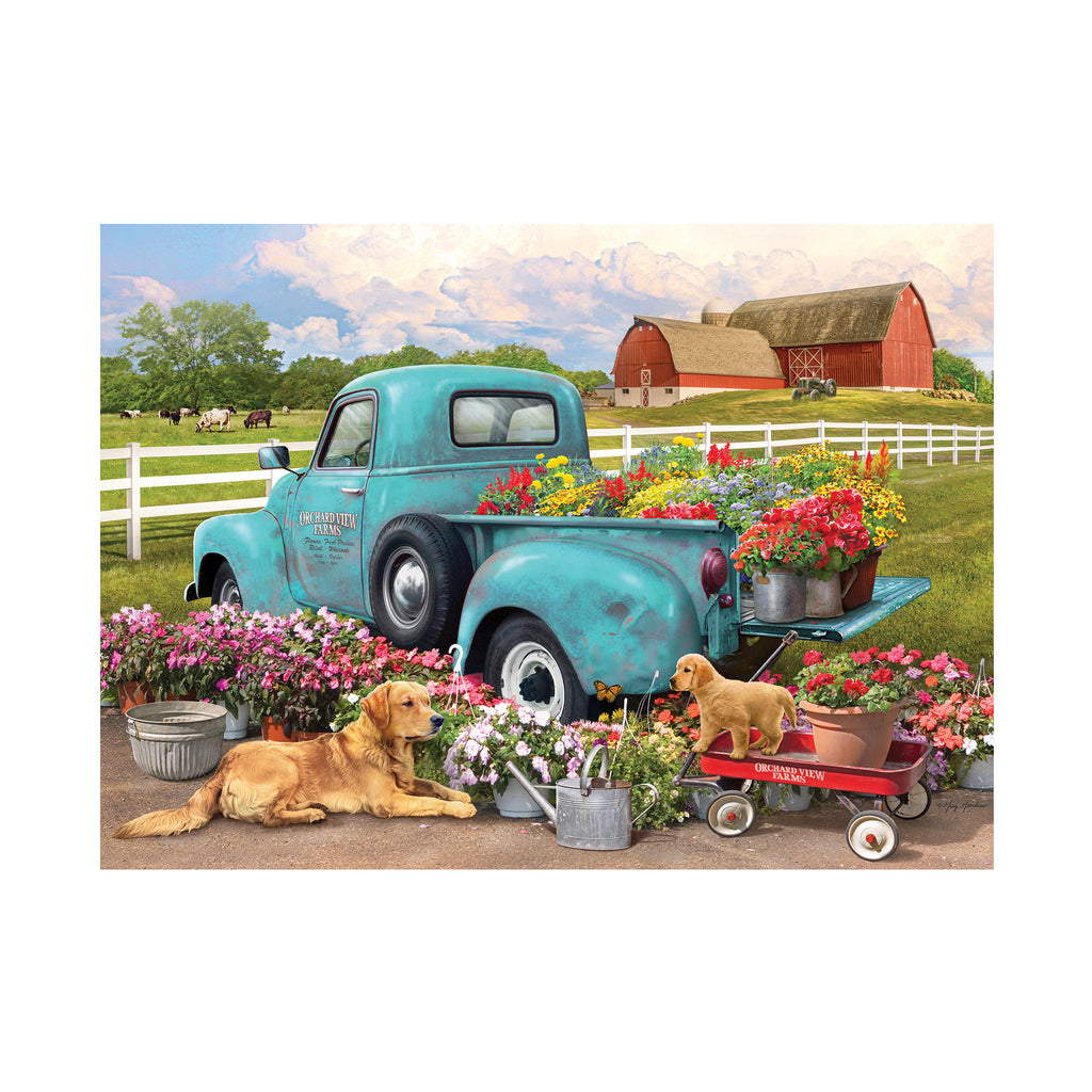 Cobble Hill Puzzle Company Greg Giordano - Flower Truck Puzzle: 1000 Pcs