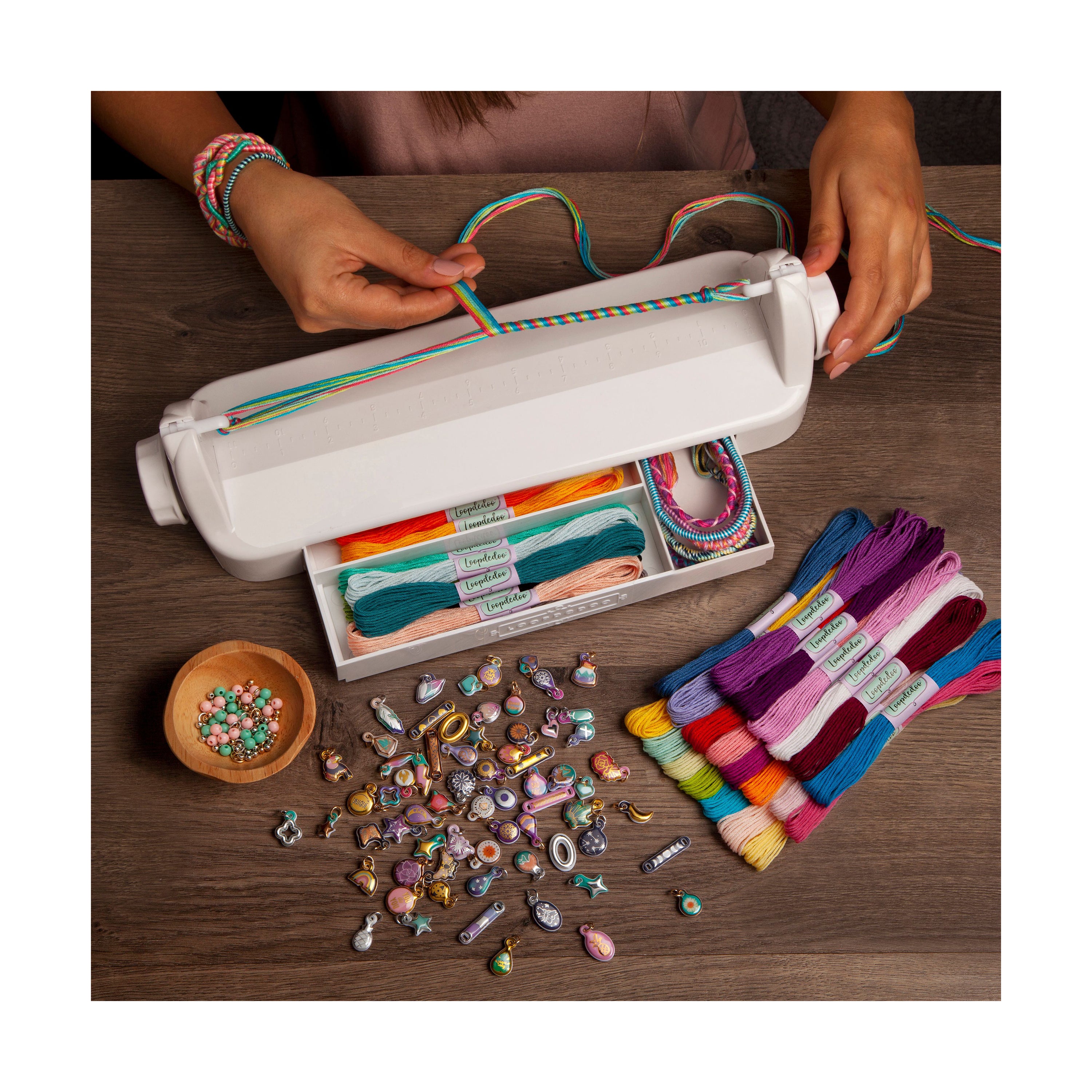 Loopdedoo – DIY Friendship Bracelet Maker Kit – Make Bracelets in Minutes –  Award-Winning Craft Kit - Ages 8+