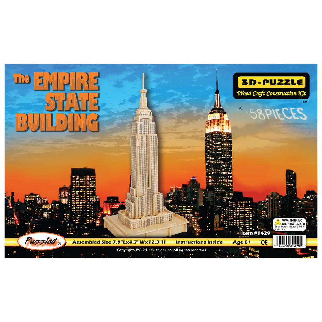 Puzzled The Empire State Building Natural Wood Puzzle