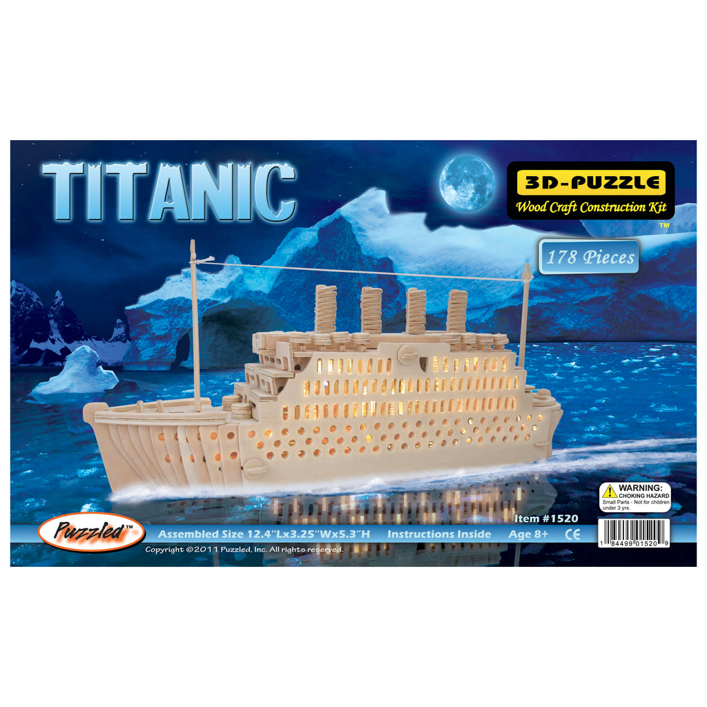Puzzled Titanic Natural Wood Puzzle