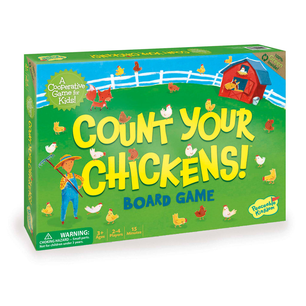 Peaceable Kingdom Count Your Chickens Cooperative Board Game