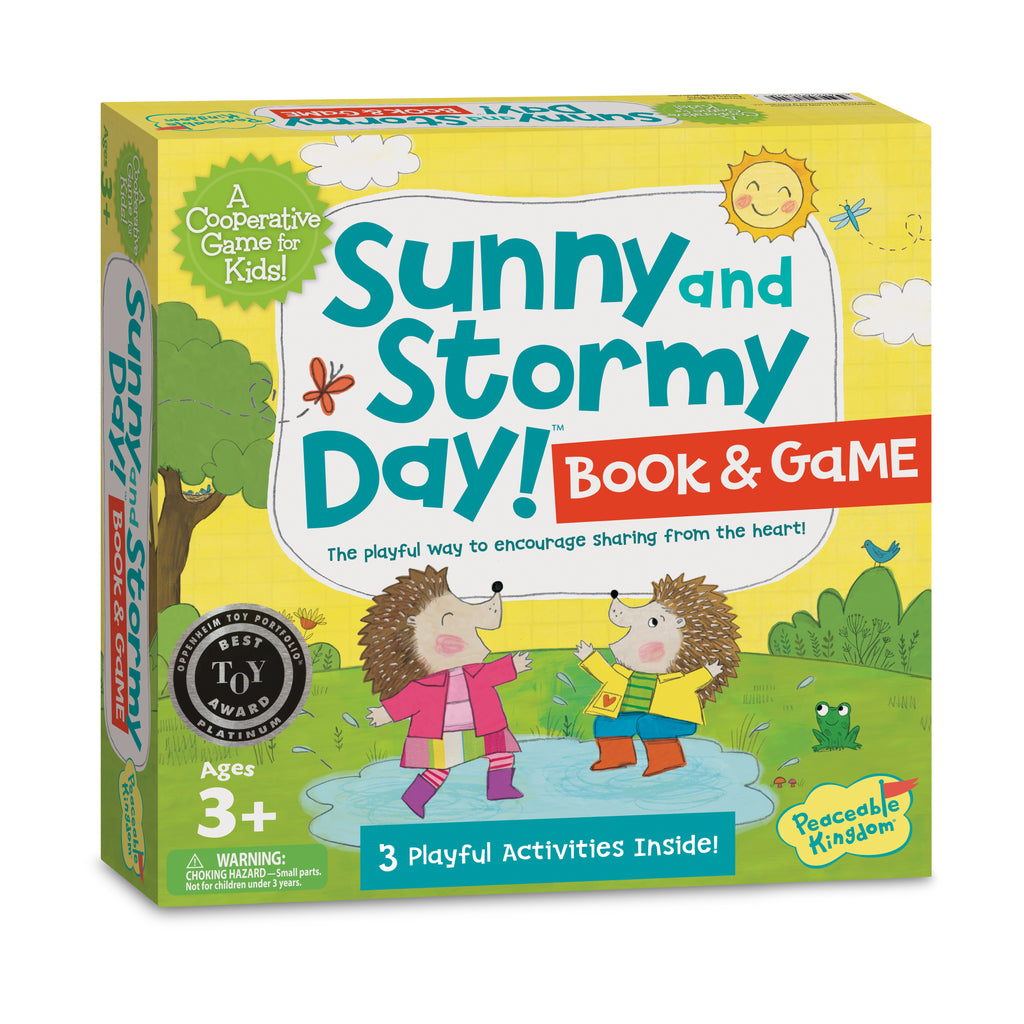 Peaceable Kingdom Sunny and Stormy Day! Book & Game