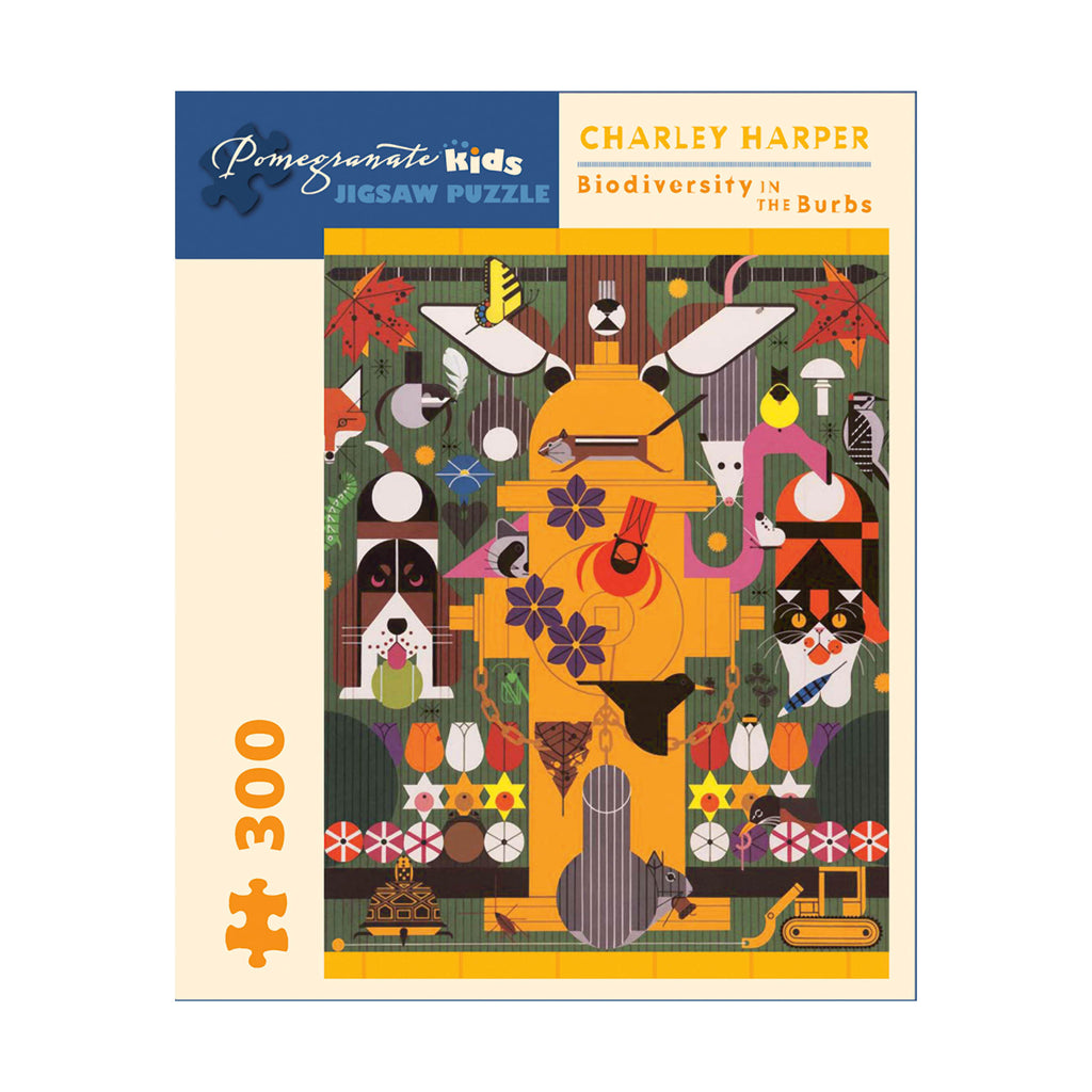 Pomegranate Communications, Inc. Charley Harper - Biodiversity in the Burbs Puzzle: 300 Pcs