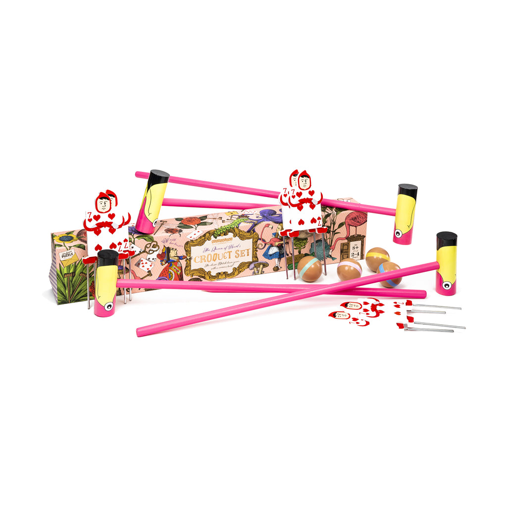 Professor Puzzle Wonderland Games - The Queen of Heart's Croquet Set