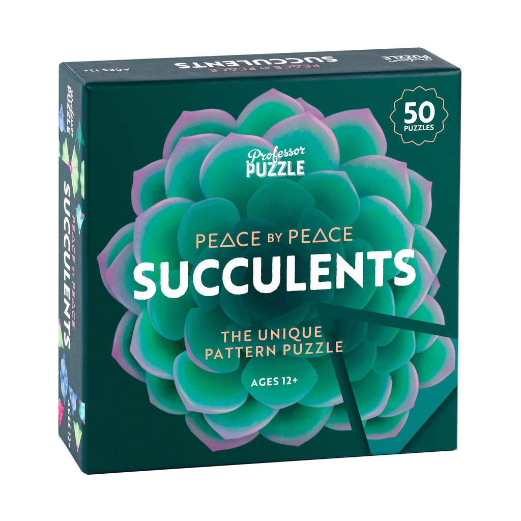 Professor Puzzle Peace by Peace - Succulents: The Unique Pattern Puzzle