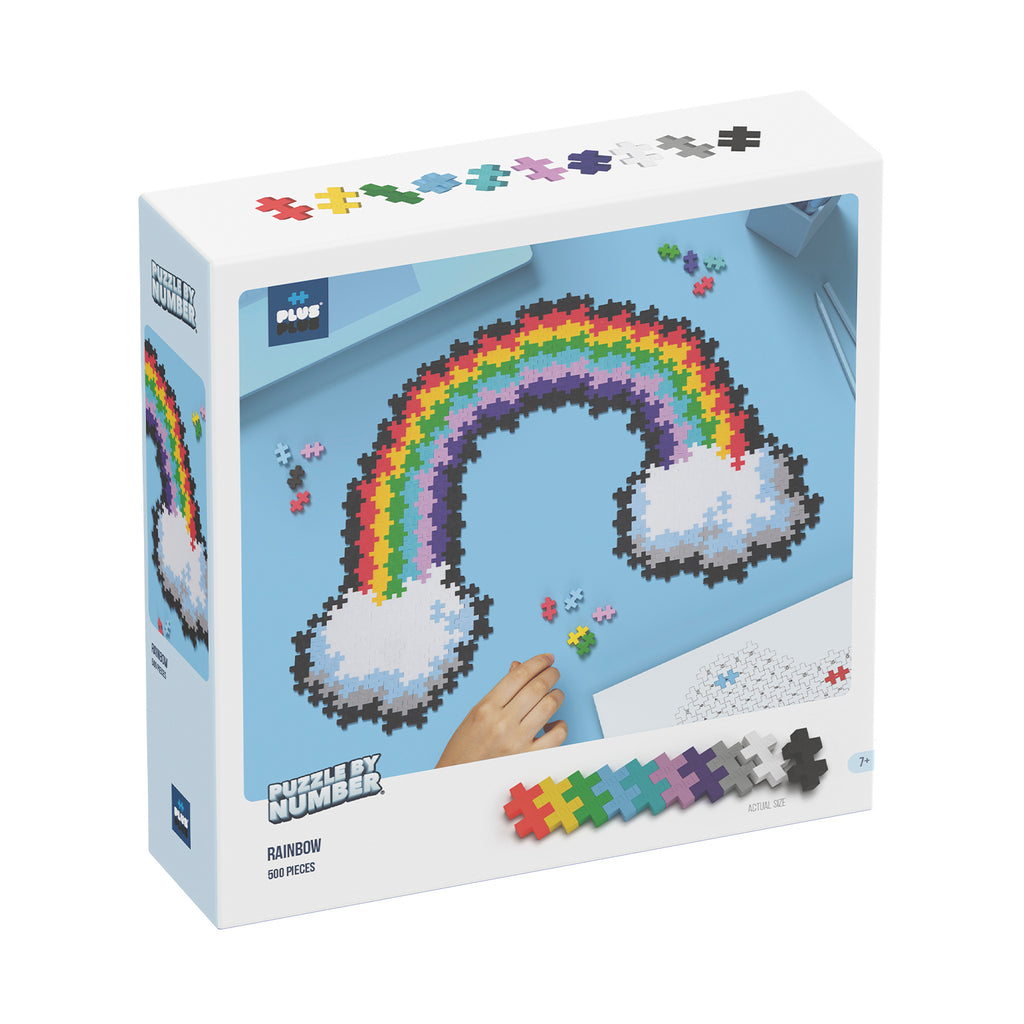 Plus-Plus Puzzle By Number - Rainbow: 500 Pcs