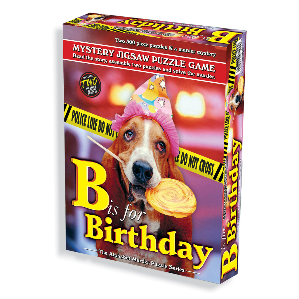 TDC Games B is for Birthday Murder Mystery Jigsaw Puzzle: 1000 Pcs