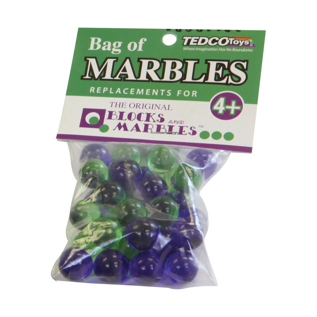 Tedco Toys The Original Blocks & Marbles - 30 Replacement Marbles