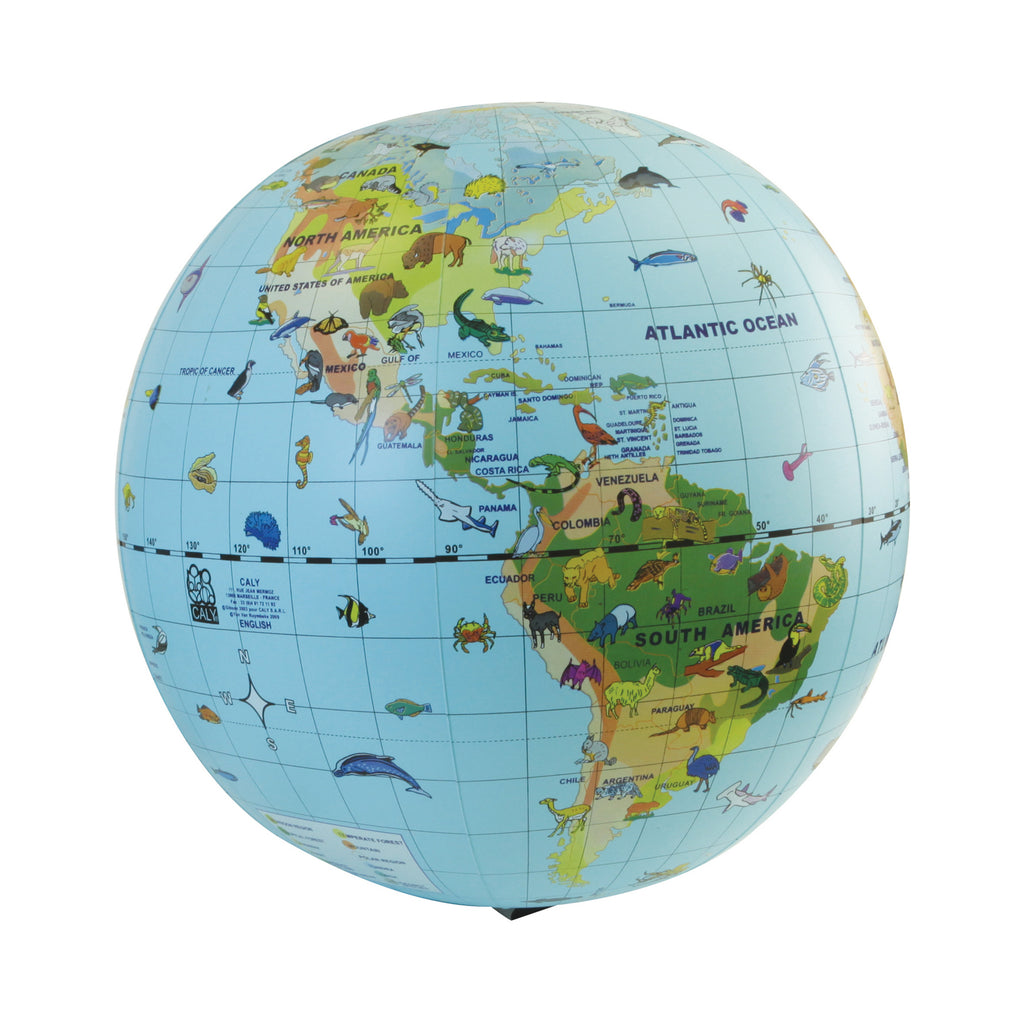 Tedco Toys Animal Quest Giant Inflatable Globe and Game