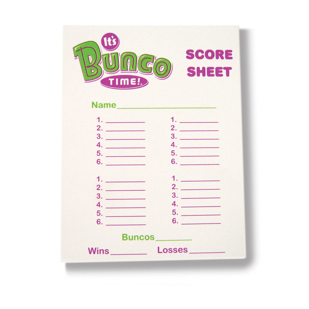 Talicor Bunco Score Pads