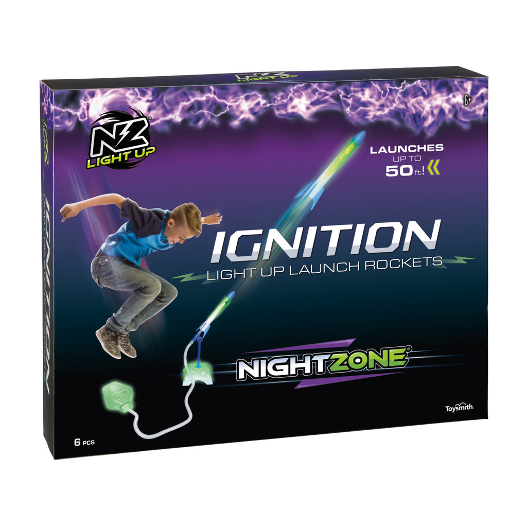 Toysmith NightZone Ignition Light Up Launch Rockets