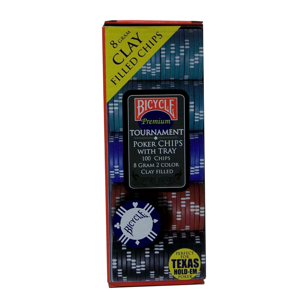 US Playing Card Company Bicycle Clay Poker Chip Set: 100 Count