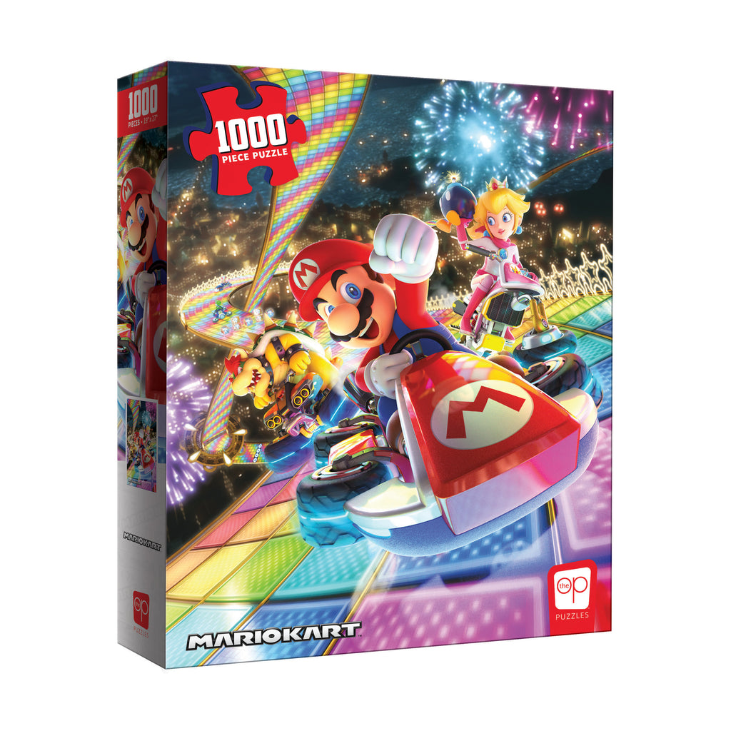 USAopoly Nintendo Mario Kart Rainbow Road Puzzle: 1000 Pcs