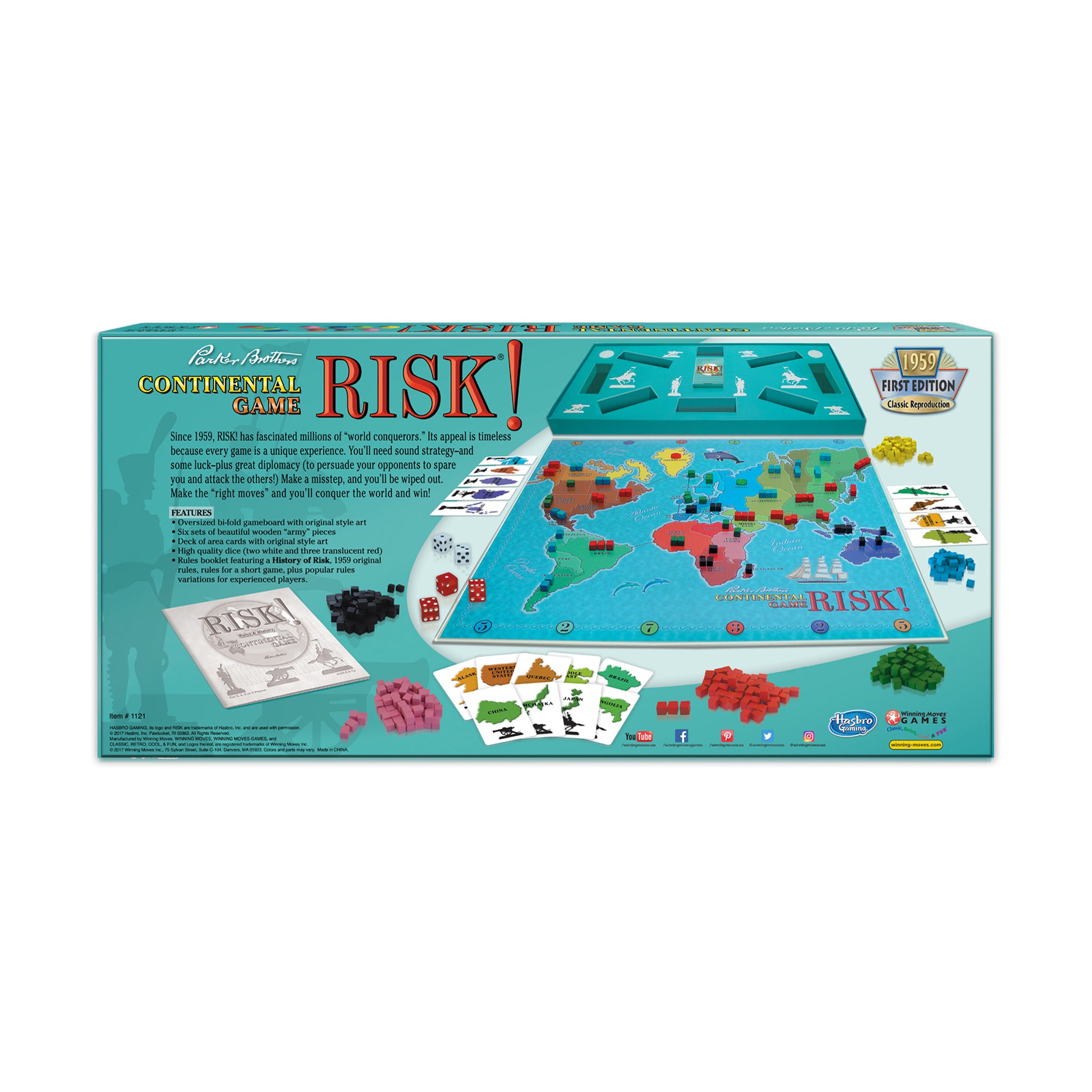 RISK 1959 First Edition Classic Reproduction Continental RISK 1959 First Edition Classic Reproduction Continental