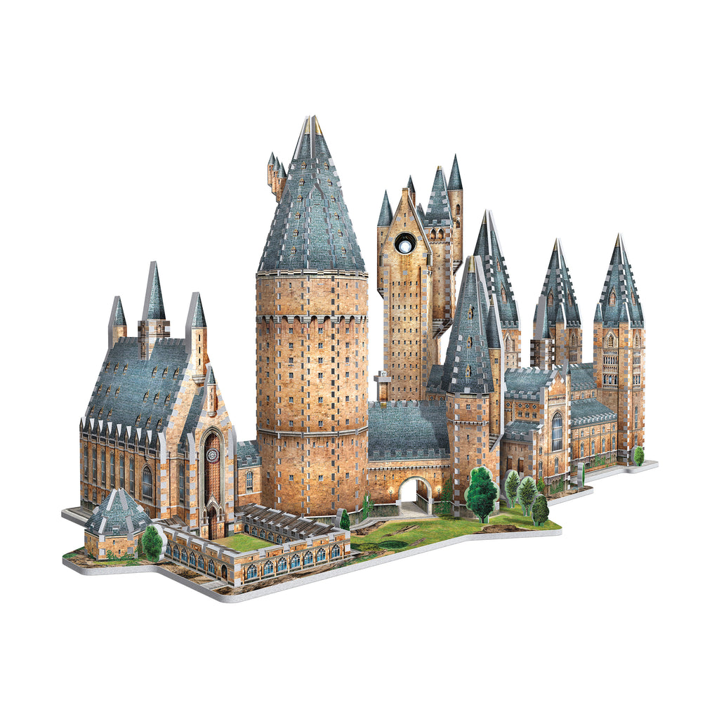Wrebbit Harry Potter Collection - Hogwarts Castle - 2 3D Puzzles: Great Hall and Astronomy Tower: 1725 Pcs