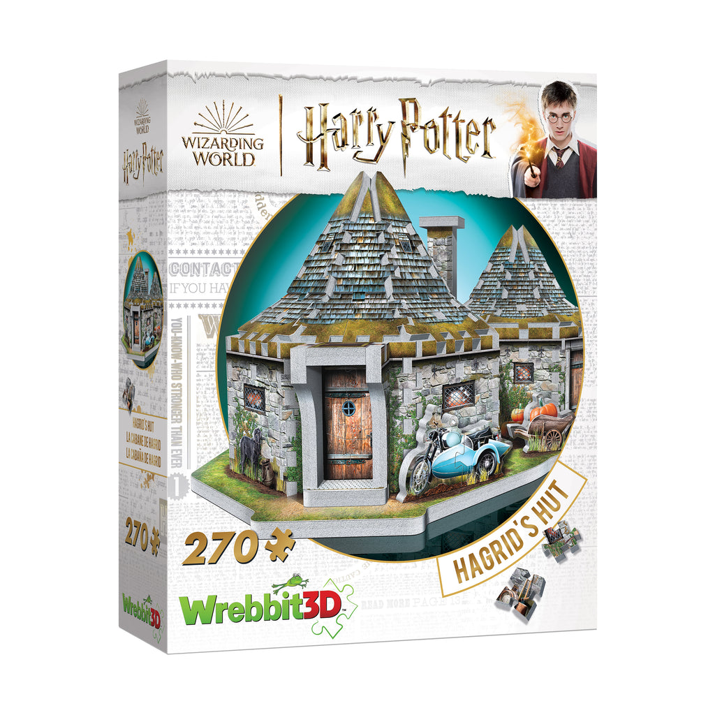 Wrebbit Harry Potter Collection - Hagrid's Hut 3D Puzzle: 270 Pcs