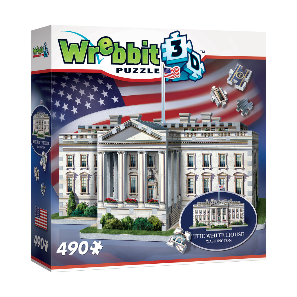 Wrebbit The White House 3D Puzzle: 490 Pcs