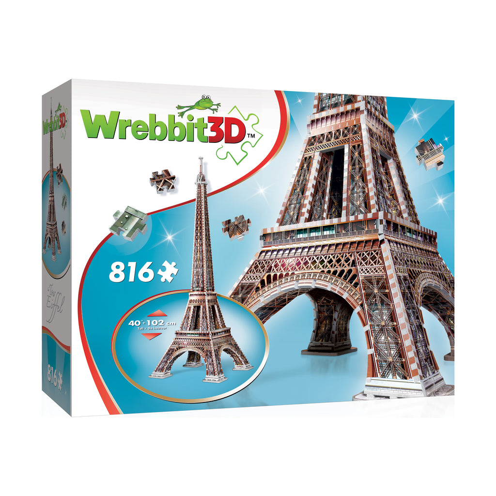 Wrebbit Eiffel Tower 3D Puzzle: 816 Pcs