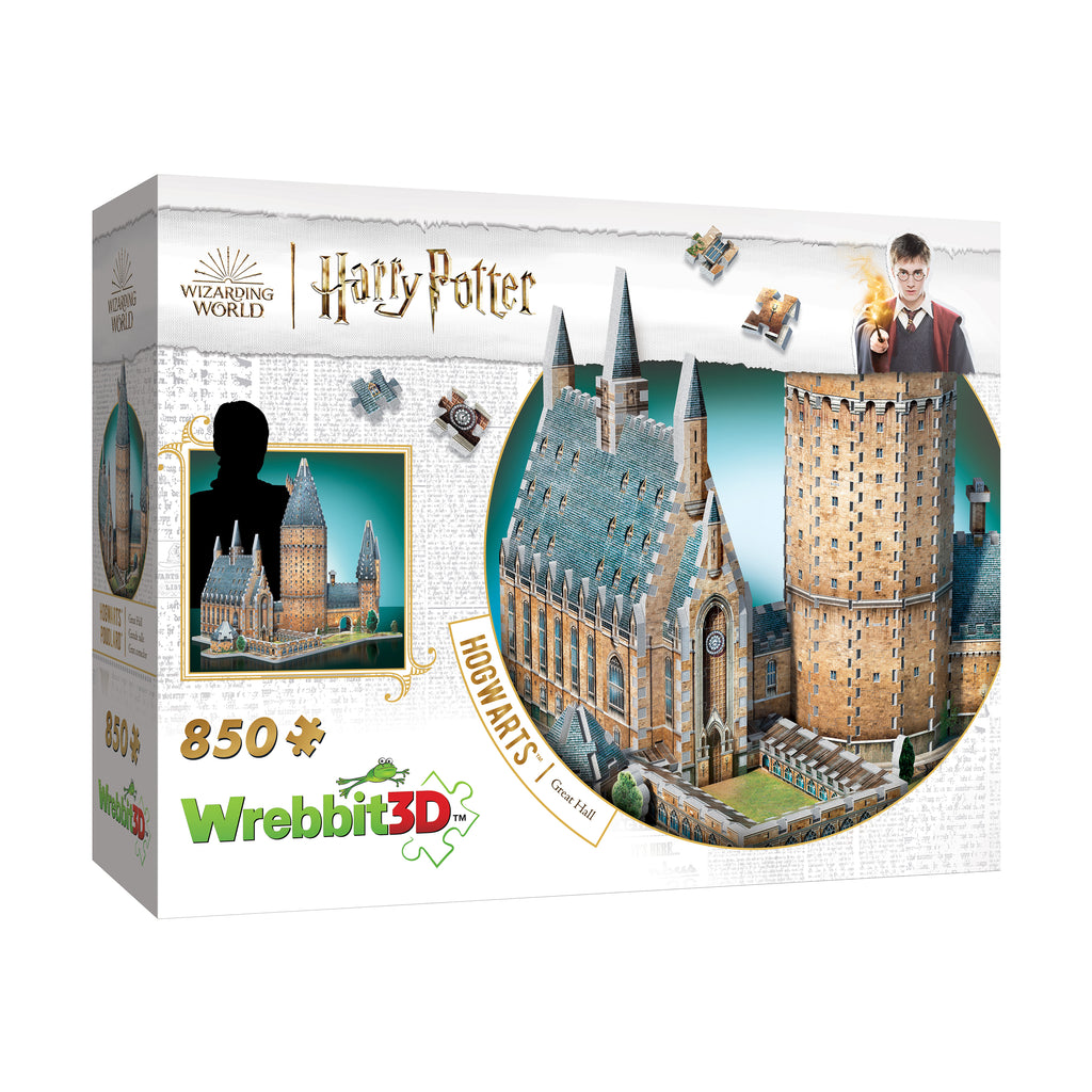 Wrebbit Harry Potter Collection - Hogwarts - Great Hall 3D Puzzle: 850 Pcs