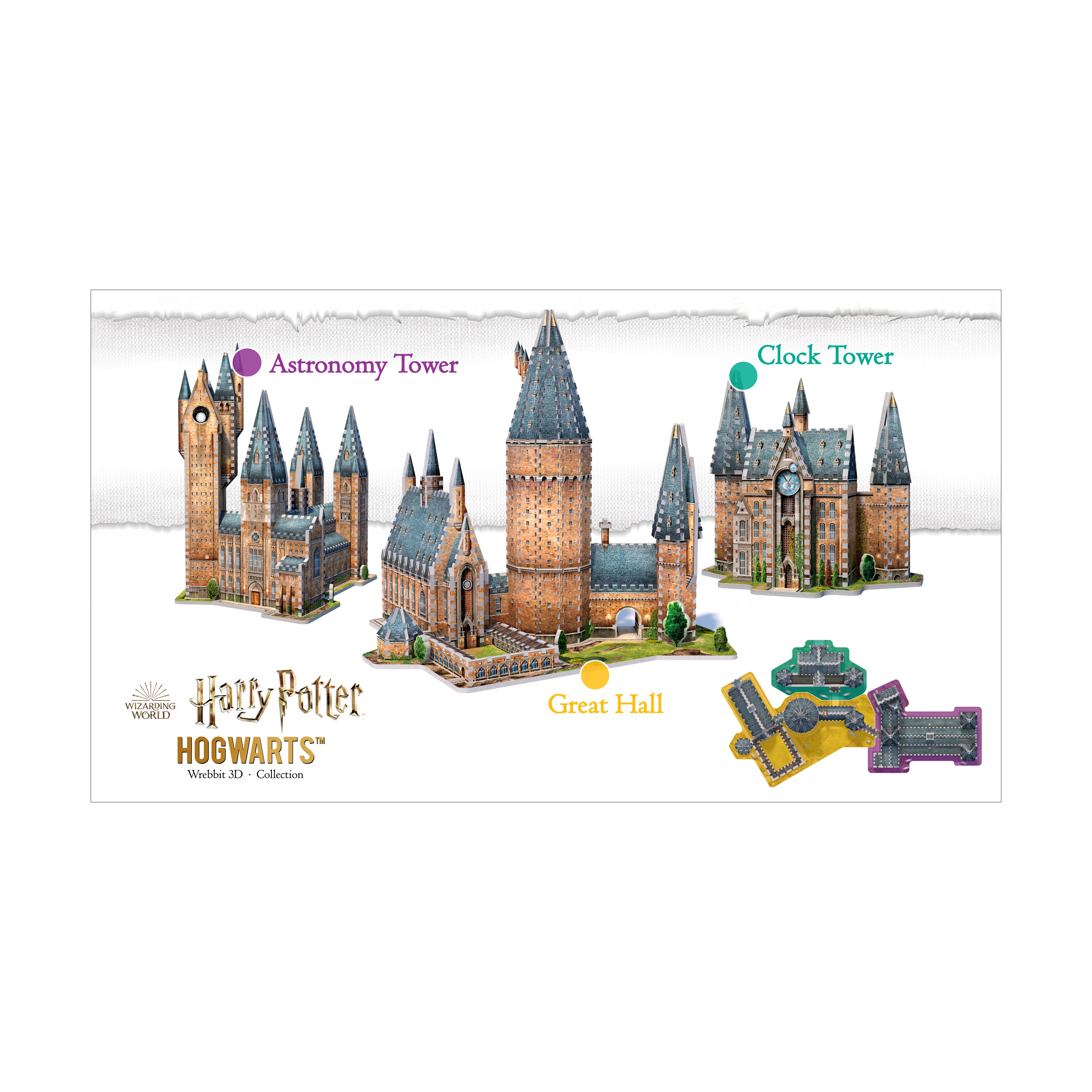 8 Puzzles 3D - Set Harry Potter (TM) Wrebbit-Set-Harry-Potter-4