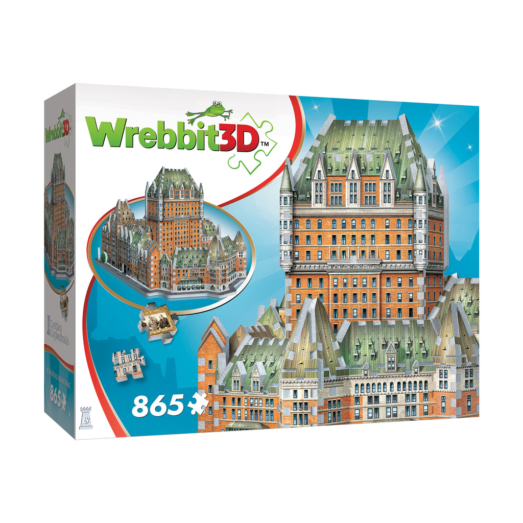 Wrebbit Castles & Cathedrals - Le Chateau Frontenac 3D Puzzle: 865 Pcs