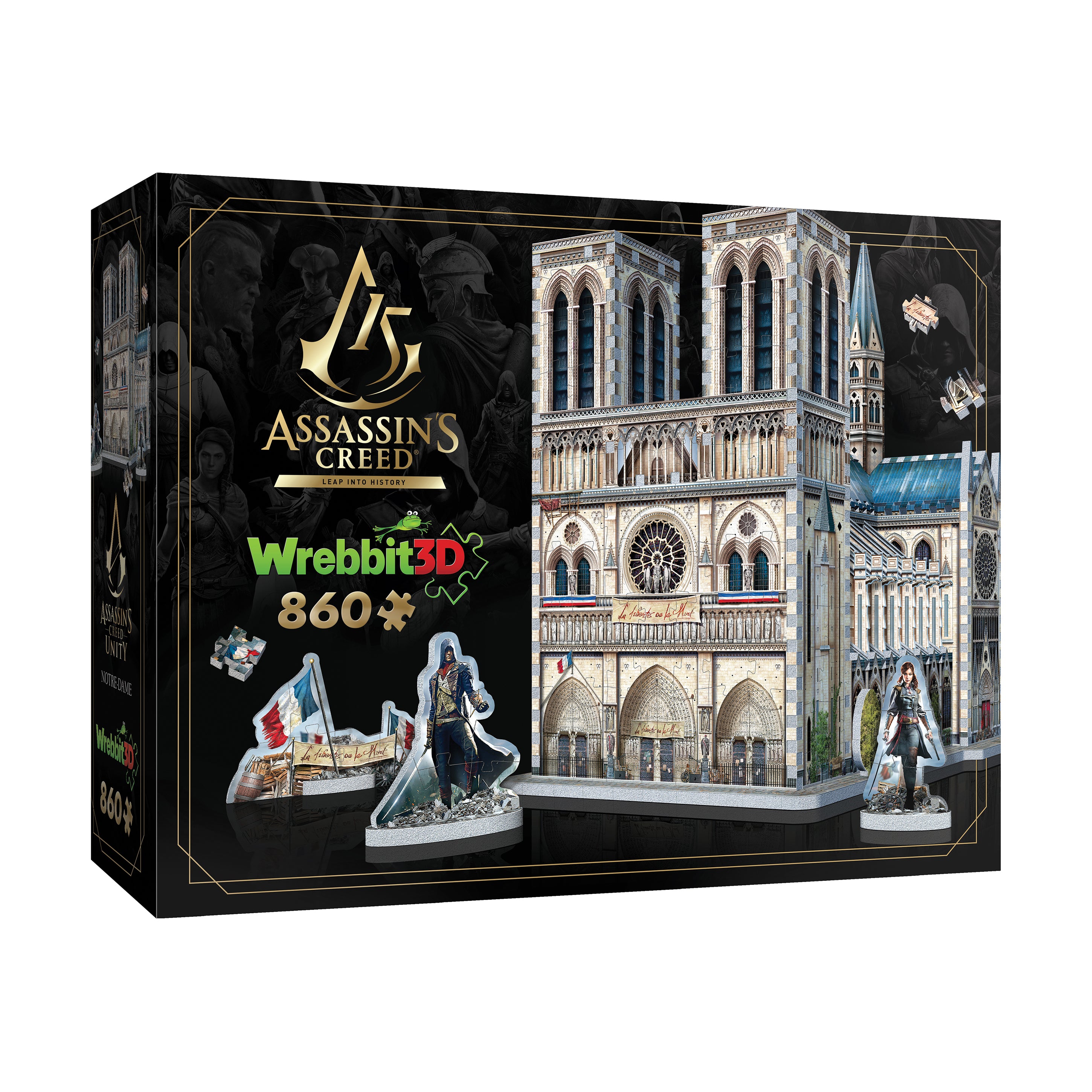Assassin's Creed Unity Notre-Dame 3D Puzzle: 860 Pcs | AreYouGame ...