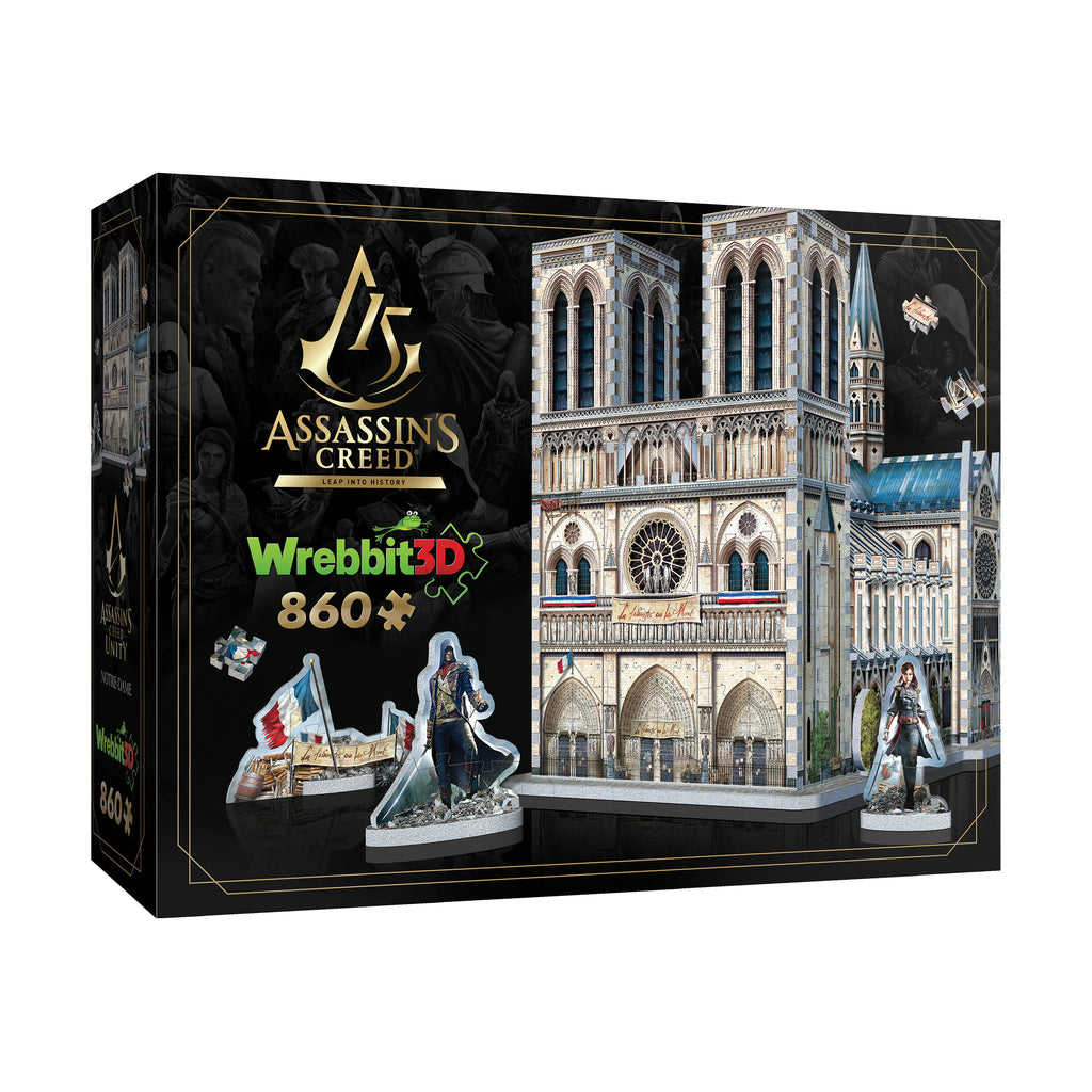 Wrebbit Assassin's Creed Unity - Notre-Dame 3D Puzzle: 860 Pcs